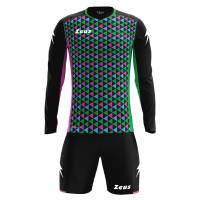 Zeus Kit Port.Vintage Hommes Maillot de gardien de but Ensemble vert/fuxia