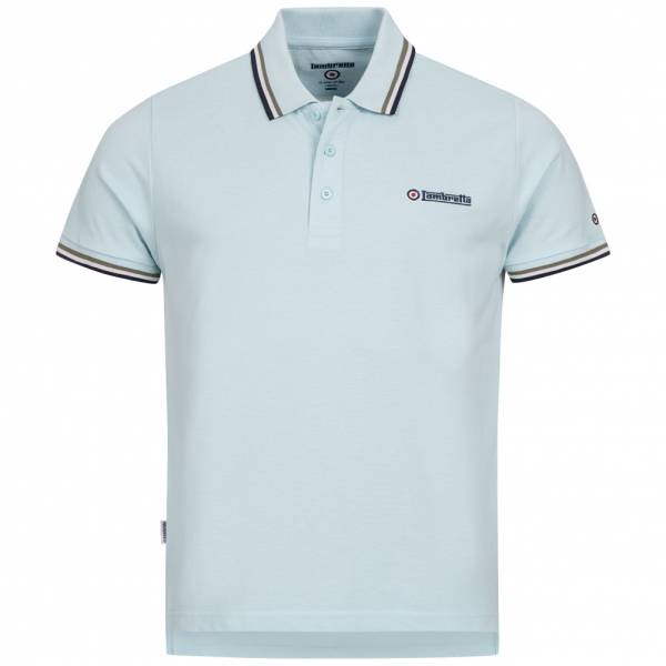 Lambretta Triple Tipped Herren Polo-Shirt SS1650-CB/LG/W/N