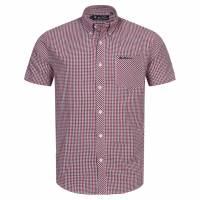 BEN SHERMAN Oxford Men Short-sleeved Shirt 1013390-RED