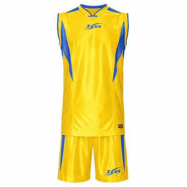 Zeus Kit Sante Koszulka koszykarska + Szorty giallo/royal blue