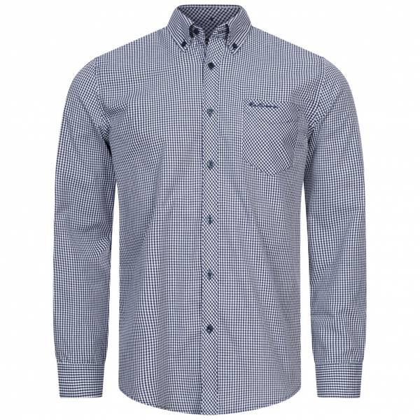 BEN SHERMAN Signature Hombre Camisa de manga larga 0076522-MARINO