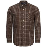 BEN SHERMAN House Check Men Long-sleeved Shirt 0077861-MARINE