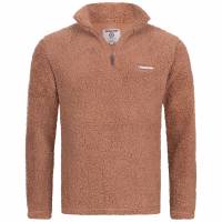 Lambretta Sherpa QTR 1/4-Zip Polar Men Fleece Jacket SS0237-BRN
