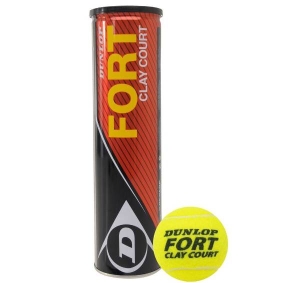 Dunlop Fort Clay Court 4s can tennis balls