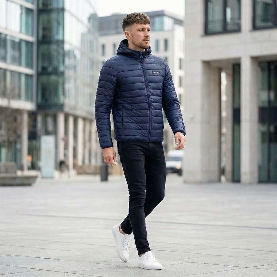 ムートンファー付き　スキーウェア　上下セット　ellesse　ゴールドウィン ellesse Mazzarino Men Winter Jacket SOP23829-Navy | SportSpar.com