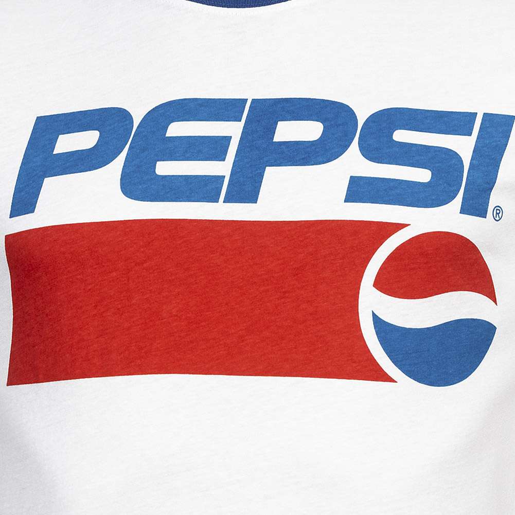 PEPSI 1991 Ringer Tee Hommes T-shirt POMTS036WRY