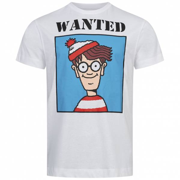 Where&#039;s Wally? Wanted Herren T-Shirt UNMTS025WHT