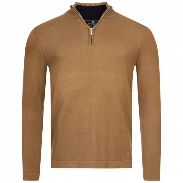 BORIS BECKER "Elton" 1/4-Zip Herren Pullover 21WBBMJMP00011-CAMEL