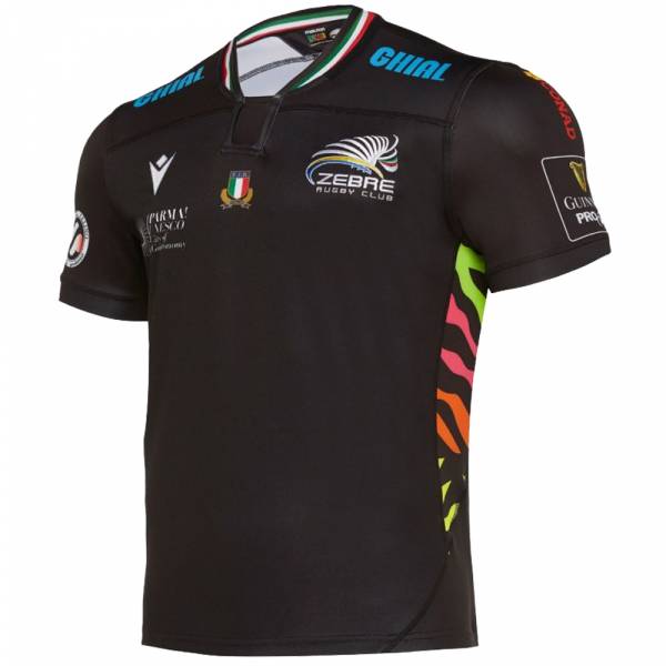 Zebre Rugby Club macron Kinder Heim Trikot 58114602