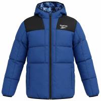 Reebok 2-in-1 Puffer odwracalny Mężczyźni Kurtka zimowa RBO15010-Batik-niebieski