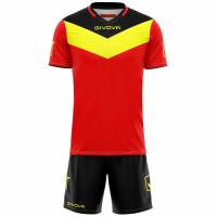 Givova Kit Campo Set Shirt + Short rood / geel