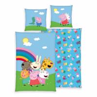 Świnka Peppa Pościel Zestaw 135 x 200 cm + 80 x 80 cm 4486424050998