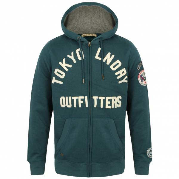 Tokyo Laundry Mount Chippewa Full Zip Herren Hoody 1E9597 Teal