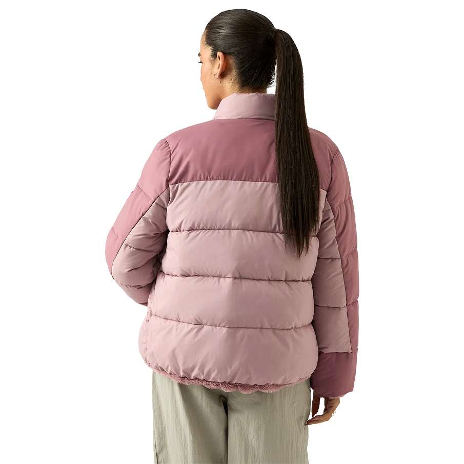 Reebok 2 in 1 Puffer reversible Women Winter Jacket RBO21100-Dusty