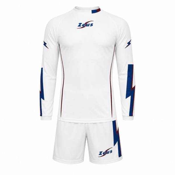 Zeus Kit Teseo Hommes Ensemble de foot + Short 2 pièces. bleu/grenade