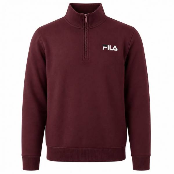 FILA "Adam" Retro Uomo 1/4-Zip Felpa LMPSM019 tawny port