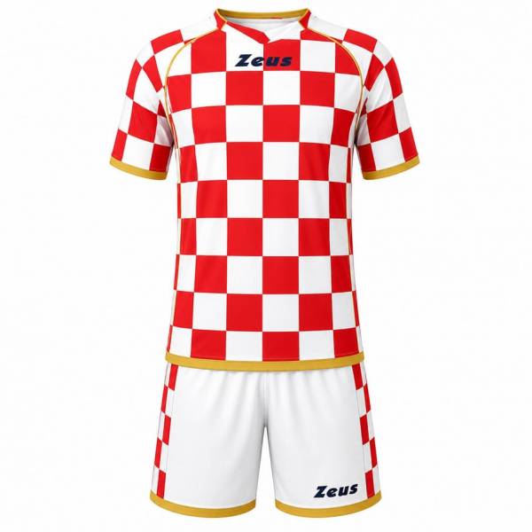 Zeus Kit Kroazia Heren Voetbaltenue 2-delig bianco/rosso