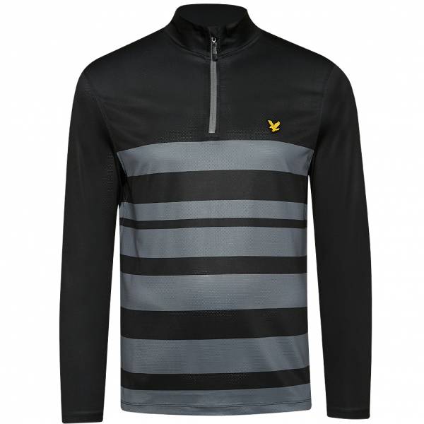 Lyle &amp; Scott Wide Stripe 1/4 Zip Herren Sweatshirt ML1560G-572