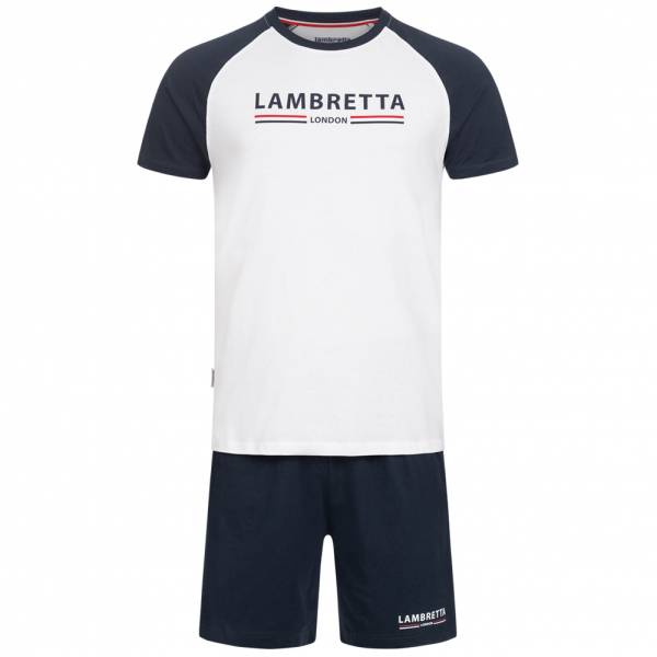 Lambretta Hombre Loungewear Conjunto 2 piezas SS7024-WHT / NVY