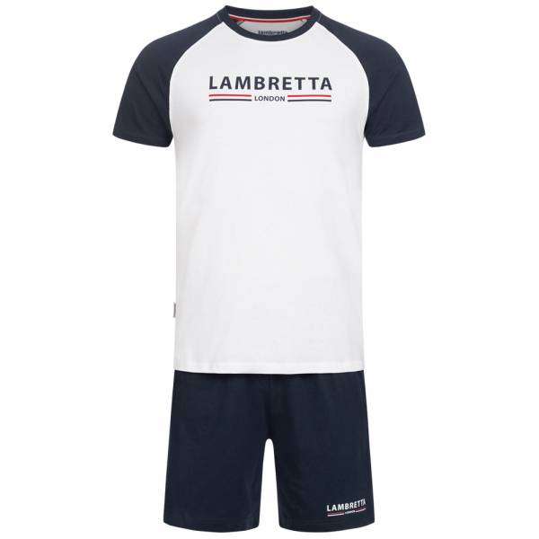 Lambretta Hommes Loungewear Ensemble 2 pièces SS7024-WHT / NVY