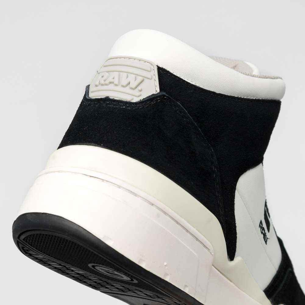 G-STAR RAW ATTACC Mid Basic Herren Leder Sneaker 2212 040711 WHT 