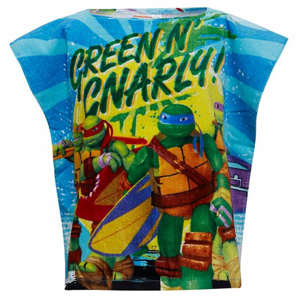 Teenage Mutant Ninja Turtles TMNT Enfants Poncho surf QE1759-bleu