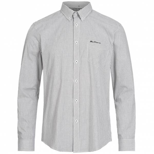 BEN SHERMAN Herren Langarm Hemd 0062085-010 White