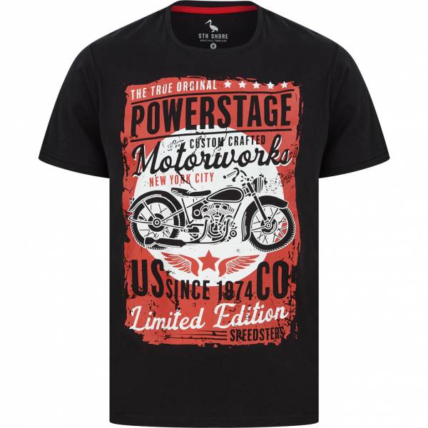Sth. Shore Powerstage Hommes T-shirt 1C18089 Noir jais