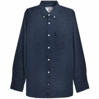 Lambretta Pindot Shirt Herren Langarmhemd RWIS1468-DK-NVY