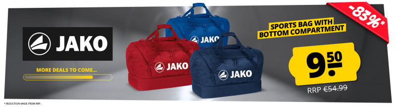 Jako sports bag with bottom compartment only 9,5 €
