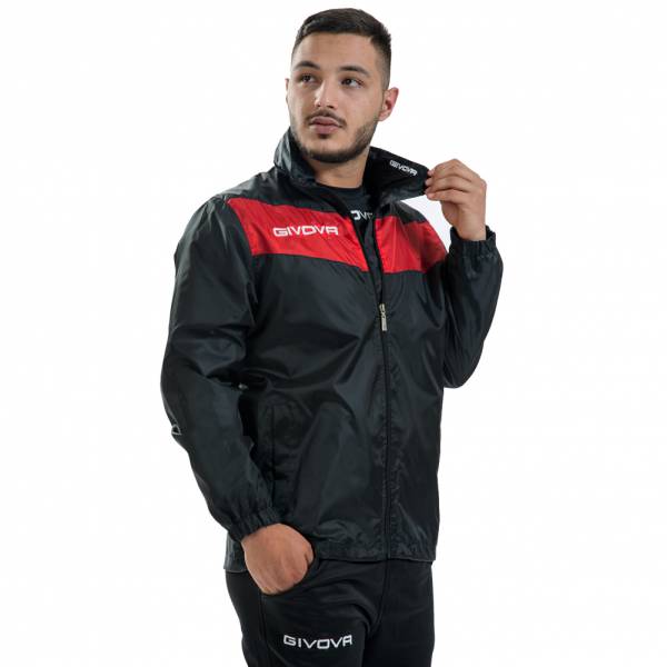 Givova Rain Jacket &quot;Rain Scudo&quot; black / red