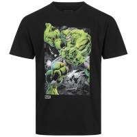 Hulk Marvel Battle Scene Uomo T-shirt MAMTS054BLK
