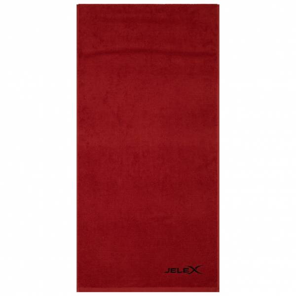 JELEX &quot;100FIT&quot; Fitness Towel with Zipped Pocket red