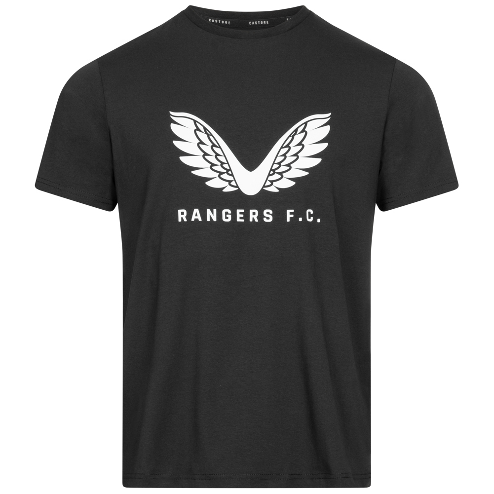 Rangers F.C. Tee - Black/Orange – Castore