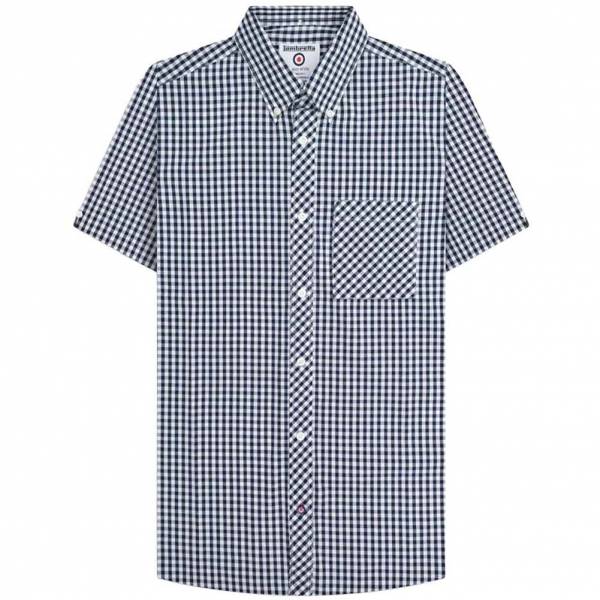 Lambretta Gingham Uomo Camicia a maniche corte RWIS1455-NVY