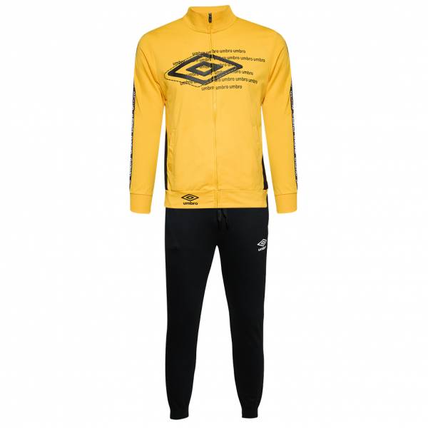 Umbro Premium Herren Trainingsanzug UOS30085S-Ocher-Black