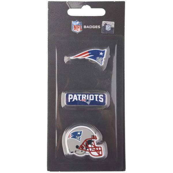 Patriots de la Nouvelle-Angleterre NFL Pins métalliques Ensemble de 3 BDNFL3PKNP