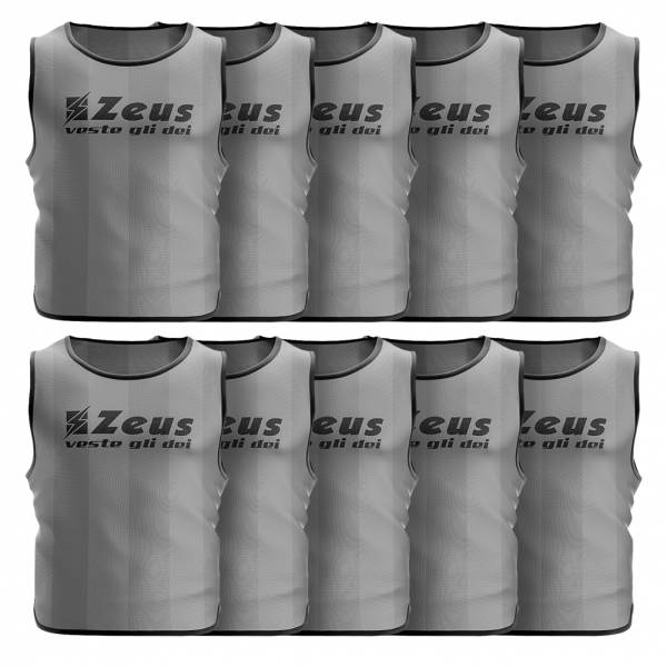 Zeus Pack de 10 Peto de entrenamiento gris