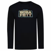 LA GUERRA DE LAS GALAXIAS Boba Fett Hombre Camiseta de manga larga POMLT487BLK