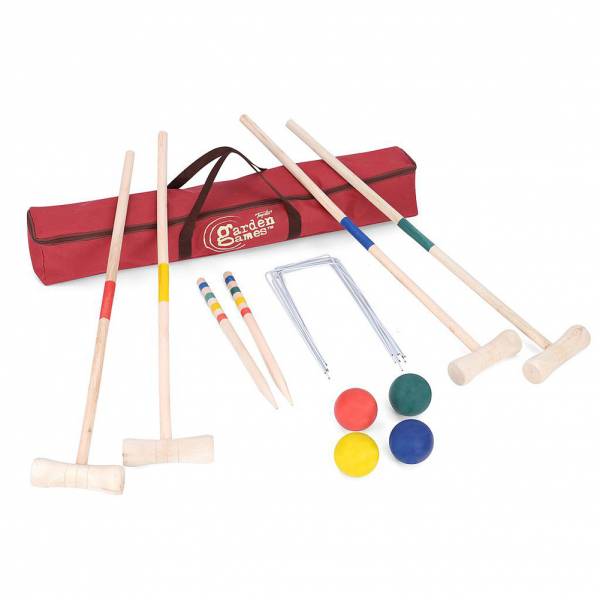 Garden Games Krocket-Set made of wood for 4 players TY5967
