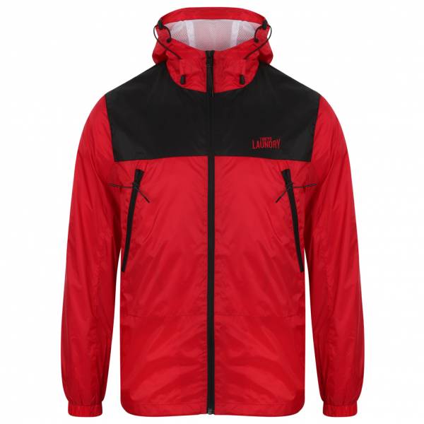 Tokyo Laundry Bourdon Packaway Windbreaker Herren Jacke 1J10630 Firebrick Red