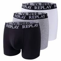 REPLAY Basic Cuff Logo Hombre Calzoncillos bóxer Pack de 3 I101102-N174