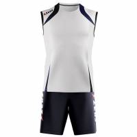 Zeus Kit Fly Uomo Sport Kit da calcio 2 pezzi bianco-blu 805156508