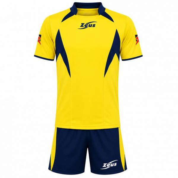 Zeus Kit Tony Hommes Maillot de volley + Short jaune/bleu