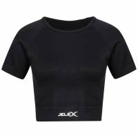 Vorschau: JELEX "Chiara" Donna Top da fitness a maniche corte nero Vorschau: JELEX "Chiara" Donna Top da fitness a maniche corte nero