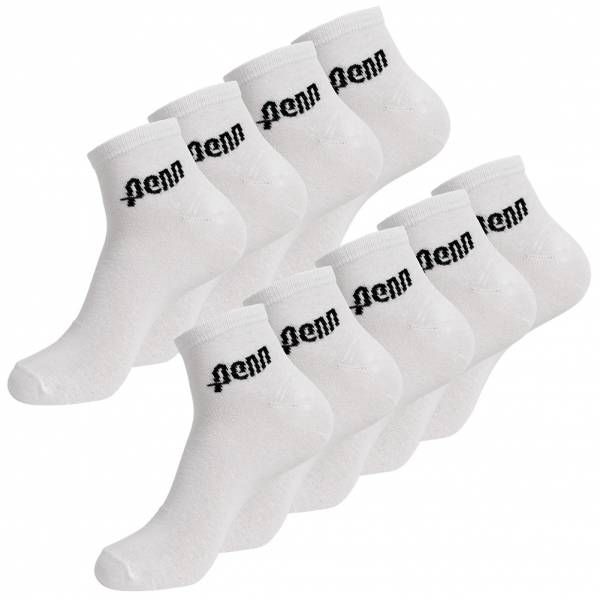 Penn 9er-Pack Quarter Socken weiß 179012-W
