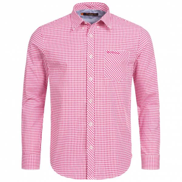 BEN SHERMAN Herren Langarm Hemd 0058303-510 Pink