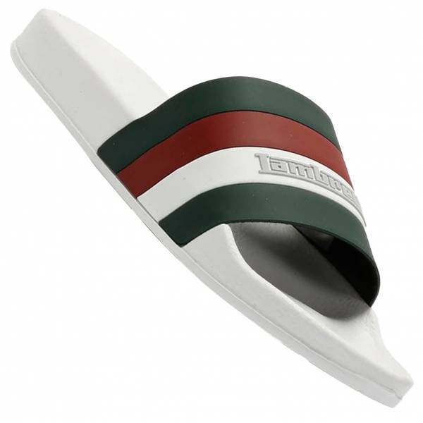 Lambretta Prince Men Pool Slippers white/green LAM0031-X07