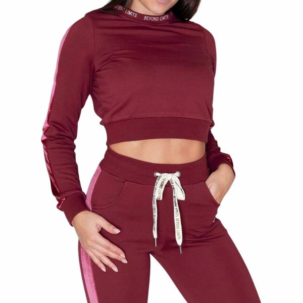 Beyond Limits Velvet Femmes Sweat crop BL11111