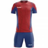 Zeus Kit Hero Zestaw piłkarski z Szorty czerwonym royal blue